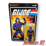 G.I. Joe action figure in blister pack wall hanger with damage-free Command Strip mount for collectible display.