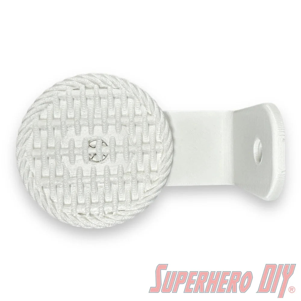 Sliding Woven Shelf for Handmade by Robots Vinyl Figure | Floating Shelf with Knit/Woven Design - Superhero DIY