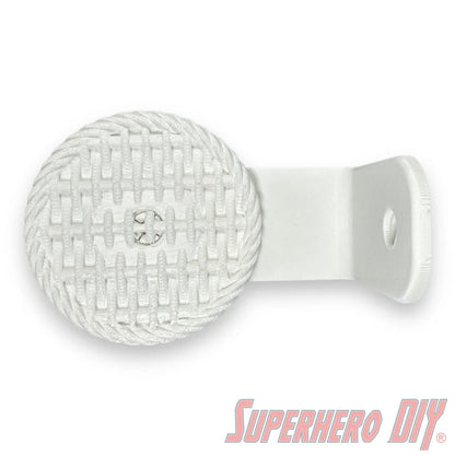 Sliding Woven Shelf for Handmade by Robots Vinyl Figure | Floating Shelf with Knit/Woven Design - Superhero DIY