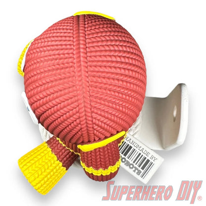 Sliding Woven Shelf for Handmade by Robots Vinyl Figure | Floating Shelf with Knit/Woven Design - Superhero DIY