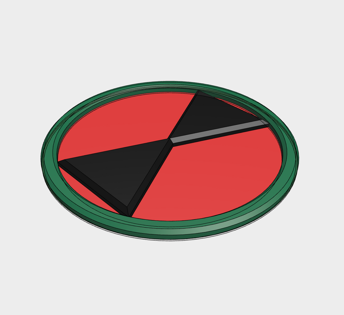 7th Infantry Division hourglass patch displayed on a circular background with a green border.