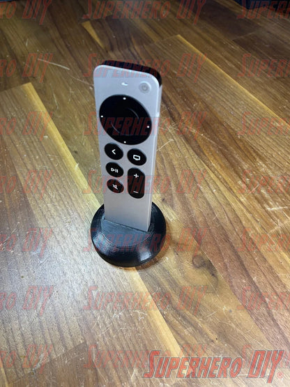 Stand for Apple TV Remote – Never Lose Your Apple TV Siri Remote Again! 3D-printed holder for Apple TV Siri Remote - Superhero DIY