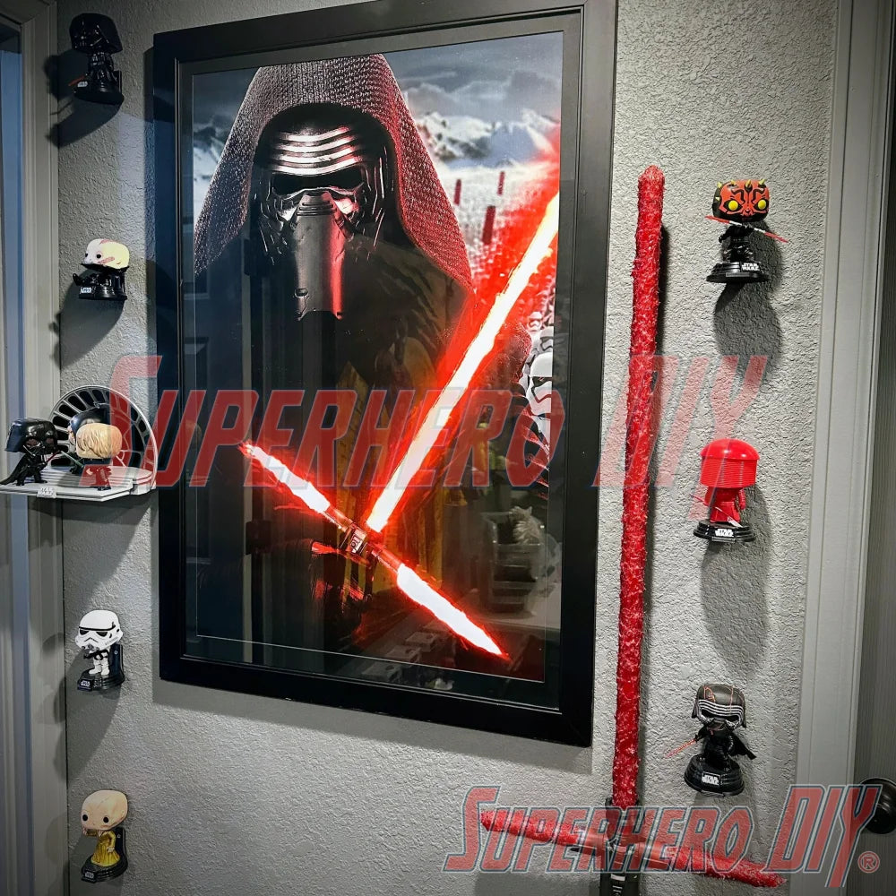Star Wars Funko Pop Floating Display Shelf – Perfect Fit for Large Bases! Collectibles Displays