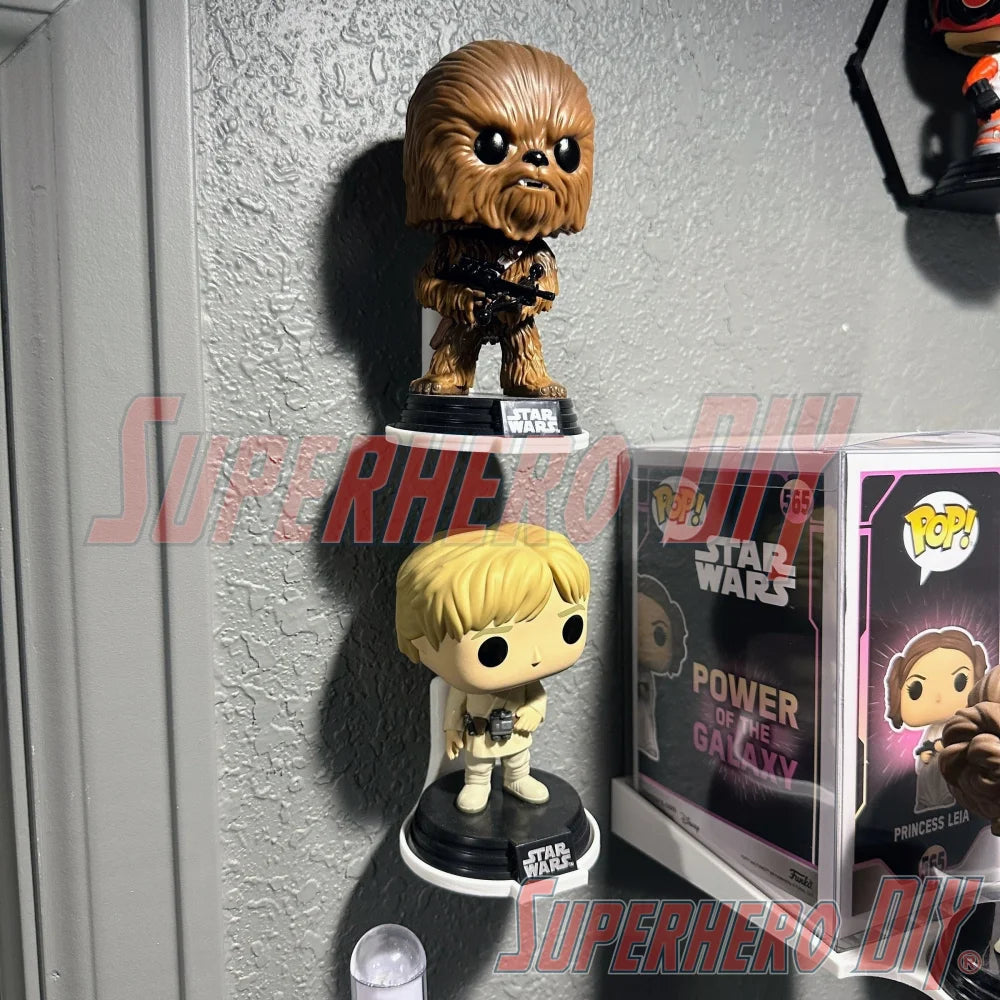 Star Wars Funko Pop Floating Display Shelf – Perfect Fit for Large Bases! Collectibles Displays