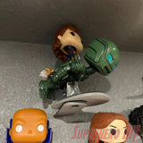 Swivel Shelf for Pop! Rides or Deluxe Funko Pops with Raindrop Base | Includes Mounting Screw - Superhero DIY