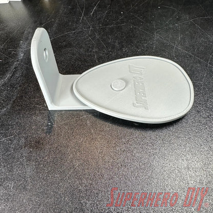 Swivel Shelf for Pop! Rides or Deluxe Funko Pops with Raindrop Base | Includes Mounting Screw - Superhero DIY