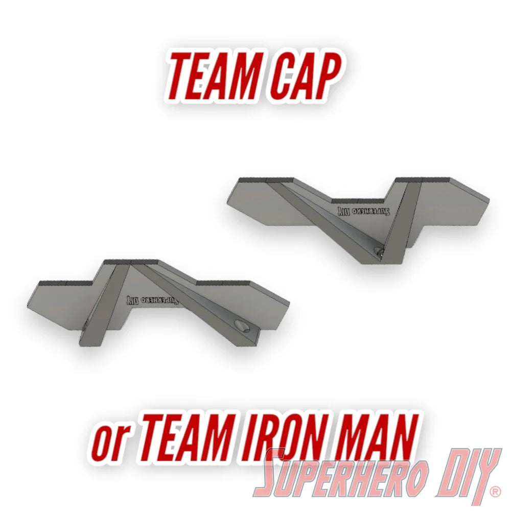 Team Shelves for Captain America: Civil War Build-a-Scene Funko Pop Set | Team Iron Man or Team Cap - Superhero DIY