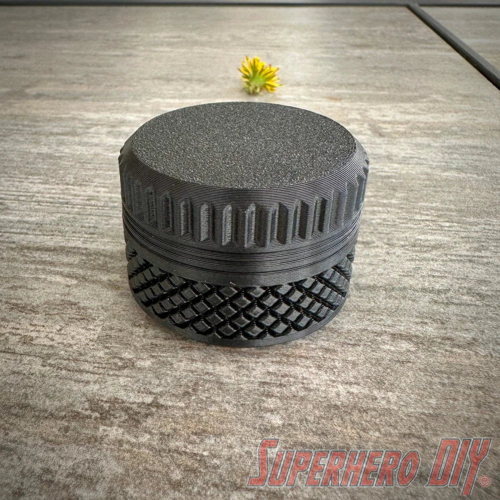 Durable SD card travel case with tire tread design, provides rugged protection and organized storage for memory cards while traveling
