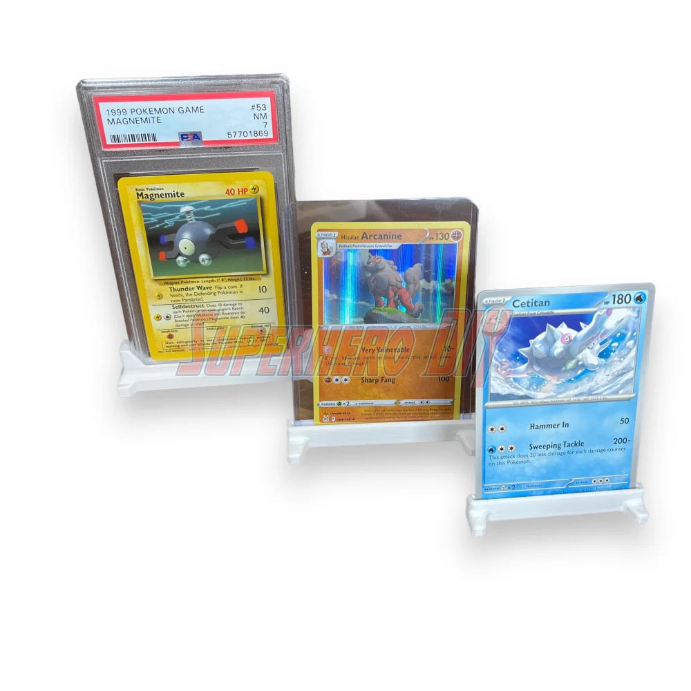 Trading Card Stands | Display your Trading Cards with ease, fits PSA graded, CGC graded or BGS slabs - Superhero DIY
