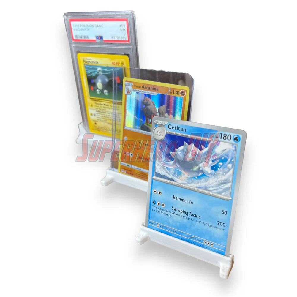 Trading Card Stands | Display your Trading Cards with ease, fits PSA graded, CGC graded or BGS slabs - Superhero DIY