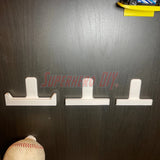Three trading card wall mounts on a dark background, ideal for displaying PSA, CGC, or BGS slabs.