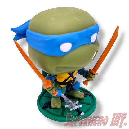 Wall-mounted crossover display shelf for Teenage Mutant Ninja Turtles, He-Man, and Masters of the Universe Funko Pop figures