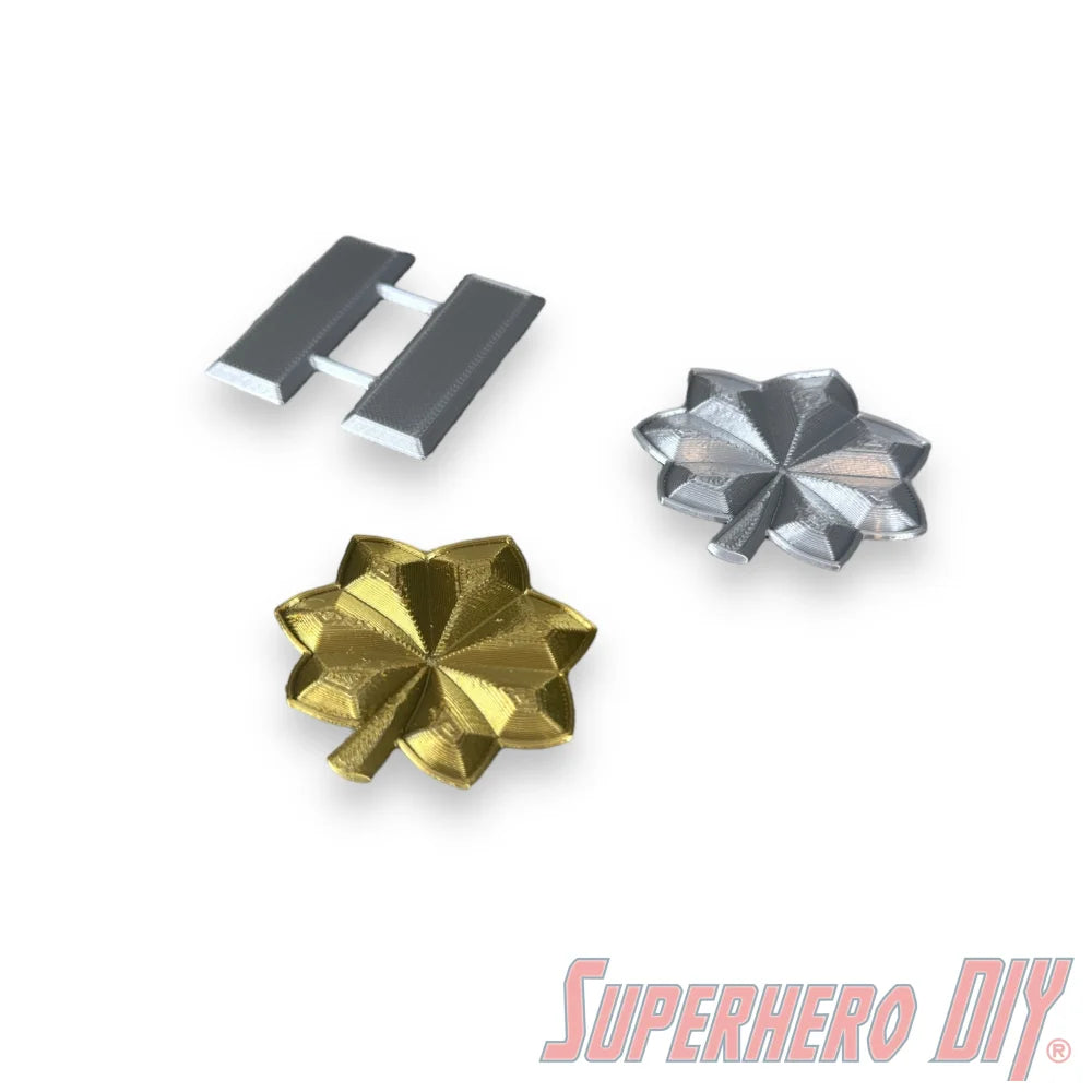 US Military Officer Rank Insignia | Perfectly detailed and authentic officer rank - multiple sizes! - Superhero DIY