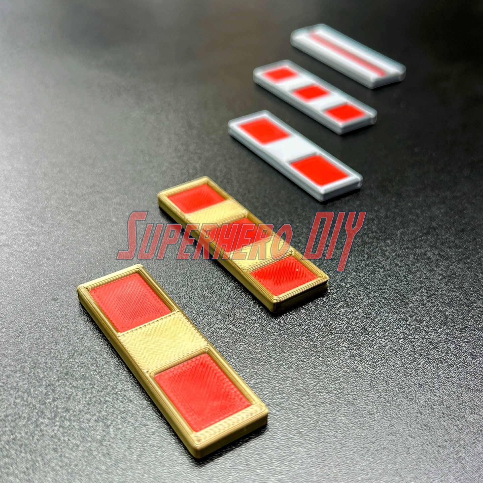 USMC Chief Warrant Officer Rank | Multiple sizes available | Marine Corps CWO rank displayed in gold-and-red and silver-and-red.