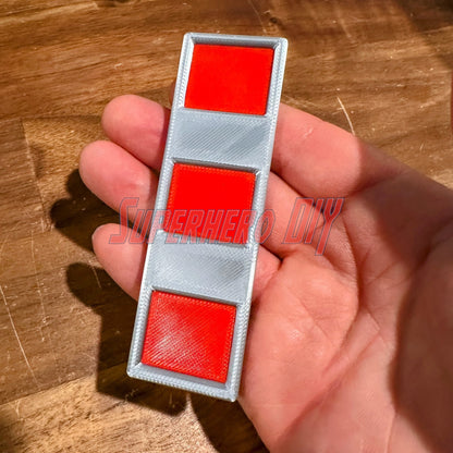 USMC Chief Warrant Officer Rank | Multiple sizes available | Marine Corps CWO rank replica with red and silver colors in hand