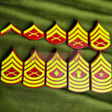 🦅 USMC Enlisted Rank Insignia Display | Multiple Sizes | Marine Corps Rank Military