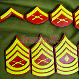 🦅 USMC Enlisted Rank Insignia Display | Multiple Sizes | Marine Corps Rank Military