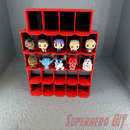 Upright Wall Display for Funko Advent Calendar - Display up to 24 Pocket Pops or Doorables! - Superhero DIY
