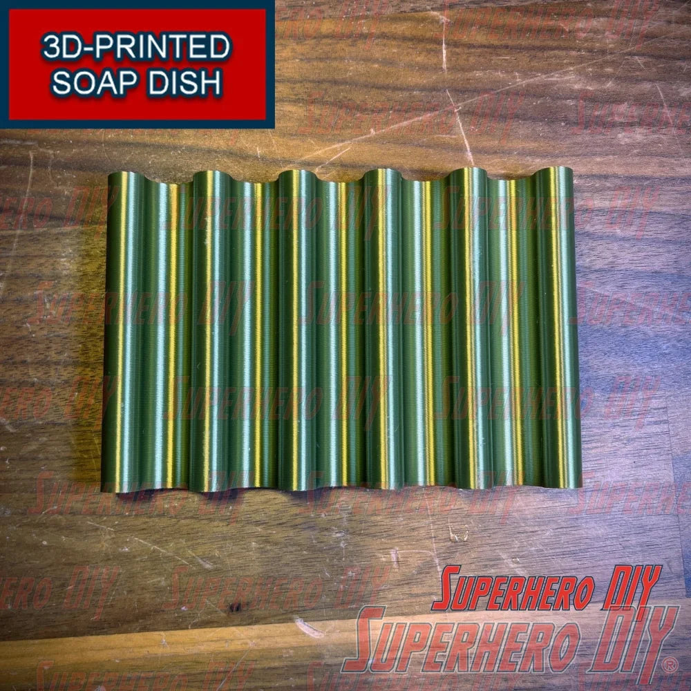 WAVY Soap Dish | Bar Soap Holder or sponge holder with simple wave design | Available in multiple colors - Superhero DIY