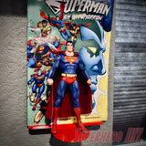 Wall mount media and funko display shelf featuring Superman comic and action figure.