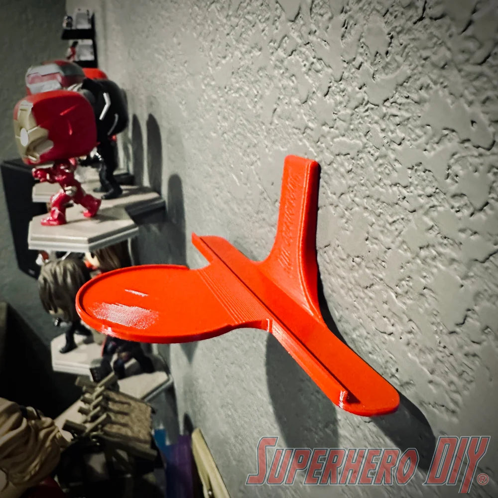 Wall-Mount Combo Shelf for Blu-rays, Games, Comics & Collectible Figures - Superhero DIY
