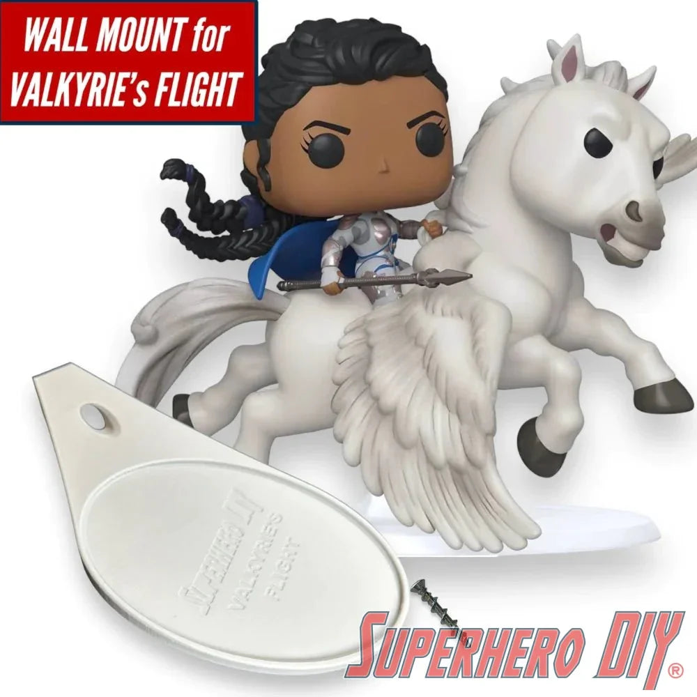 Wall Mount for Funko Valkyrie's Flight #86 | Fits this Pop! Rides perfectly! - Superhero DIY