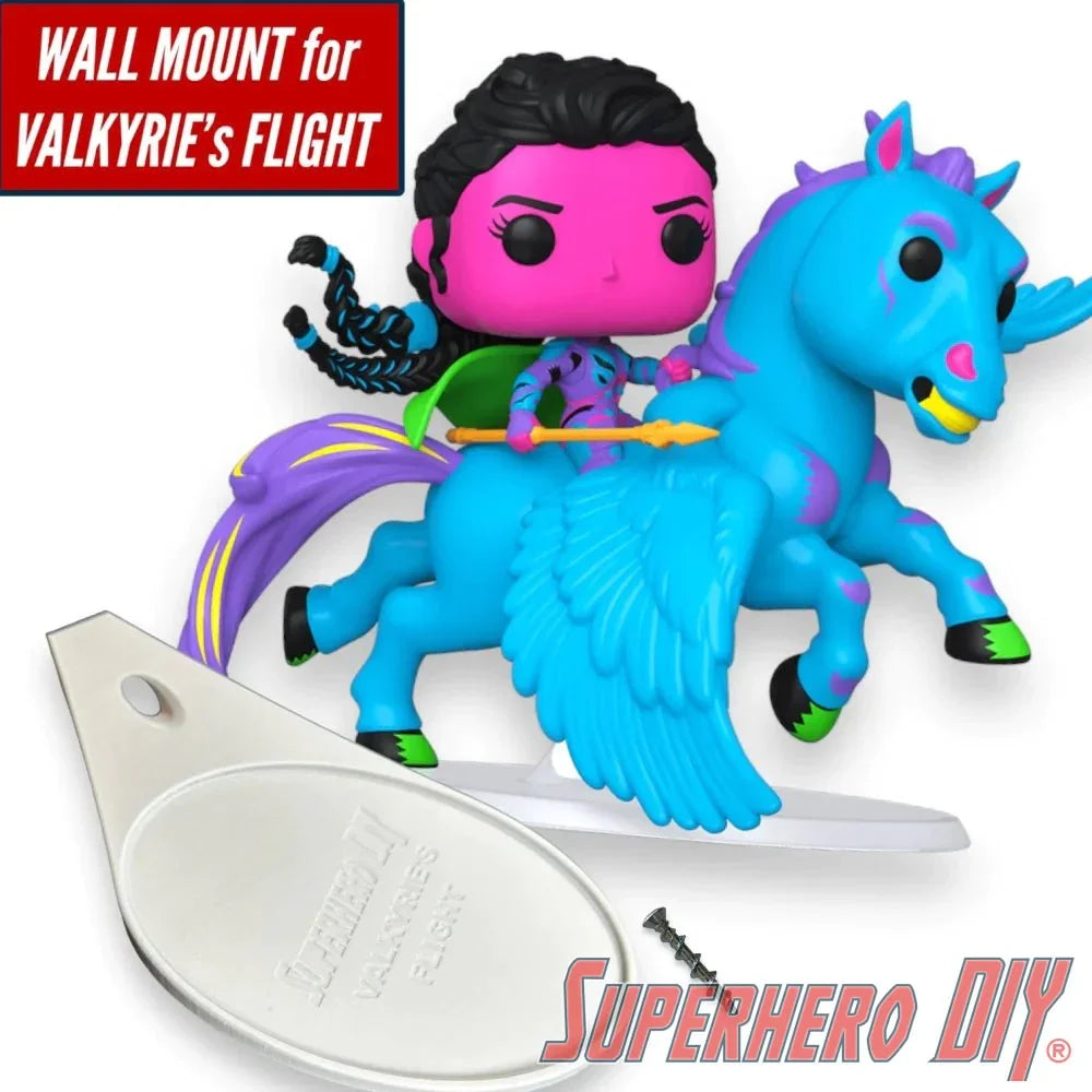 Wall Mount for Funko Valkyrie's Flight #86 | Fits this Pop! Rides perfectly! - Superhero DIY