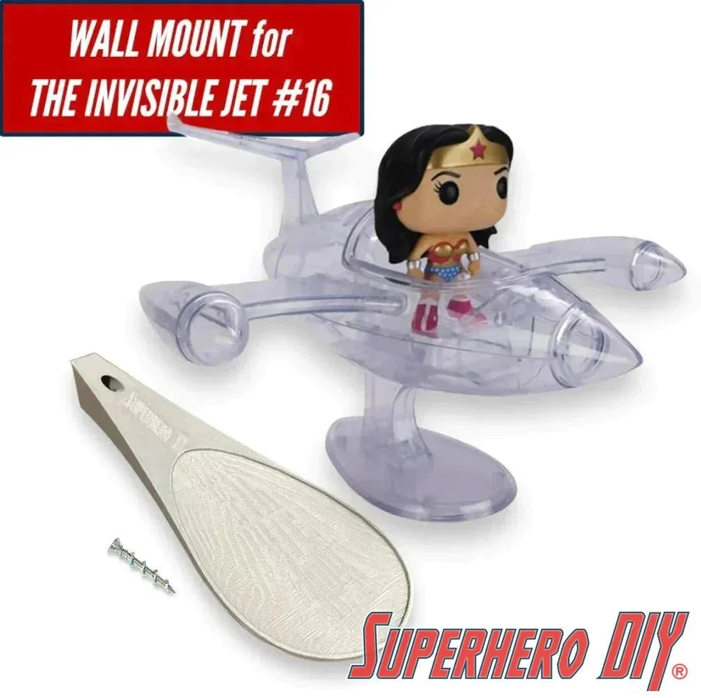 Wall Mount for Funko Wonder Woman Invisible Jet #16 | Fits this Pop! Rides perfectly! - Superhero DIY