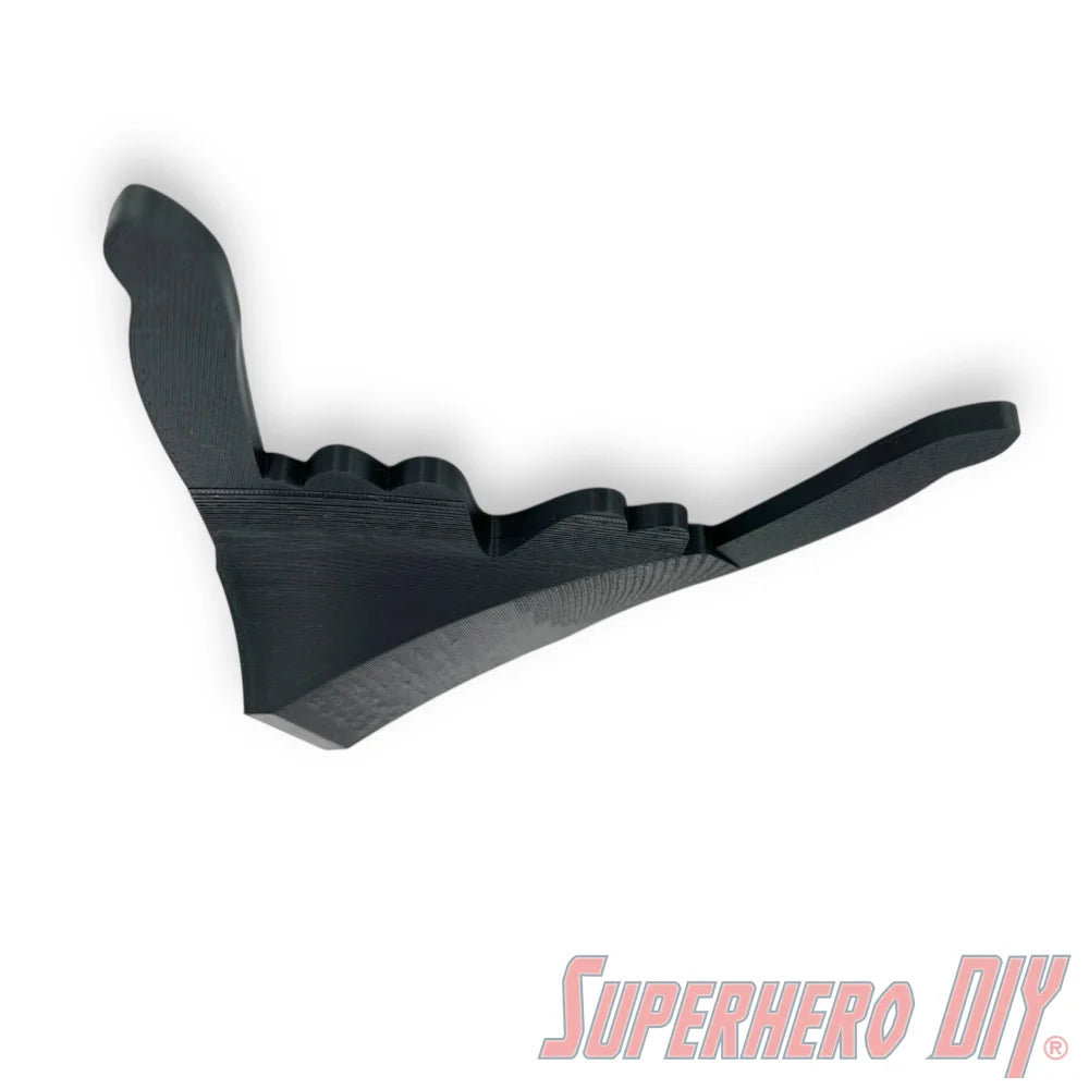 Black wall mount shaped to hold POP! Rides Dragon figure securely on wall. - SuperheroDIY