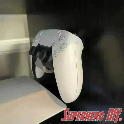 Wall Mount for PS5 Controller | PlayStation DualSense Controller Wall Mount | Includes Command Strip for Controller Stand - Superhero DIY