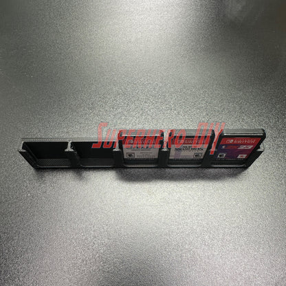 Game Cartridge Holder for Nintendo Switch – 5 or 10 Slot Display Rack showcasing game slots with cartridges.