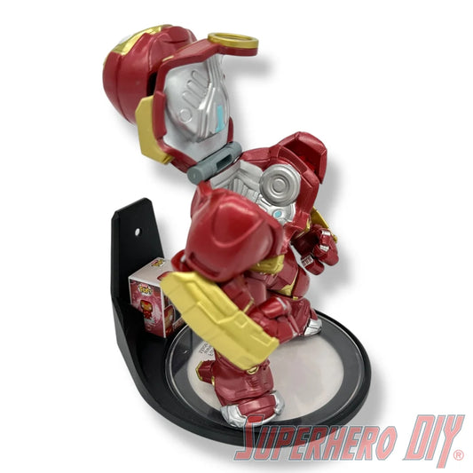 Wall shelf for Bitty Bots, designed to display Funko Bitty Pop figures alongside their matching Bitty Bot companion box
