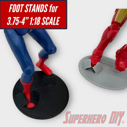 ACTFIG4 Foot Stands for 3.75"–4" Action Figures | 1:18 Scale Display Holders
