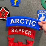 3D Army Arctic Tab – Multiple Sizes (4-12 inches)