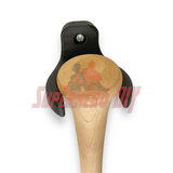 Baseball Bat Holder Wall Mount | Floating Shelf for Baseball Bat Storage or Display with a bat securely held in place.