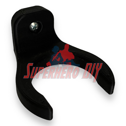 Baseball Bat Holder Wall Mount | Floating Shelf for Baseball Bat Storage or Display, black holder for bat attachment