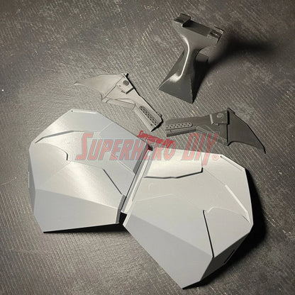 The Batman 2022 Chest Armor for Cosplay or Display | Magnetic Chest Logo for 2022 Batman costume | 3D-printed plastic Batman prop - Superhero DIY