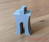 Bridge Pillar Stackable compatible with IKEA or BRIO Wooden Train Track | 3D-printed enhancement for Train Set - Superhero DIY