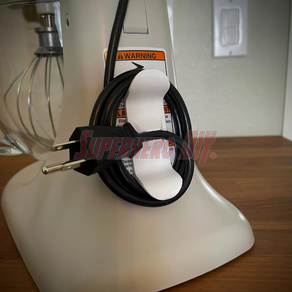 Cable Wrap for KitchenAid Stand Mixer | Comes with 3M Command Strip - Superhero DIY