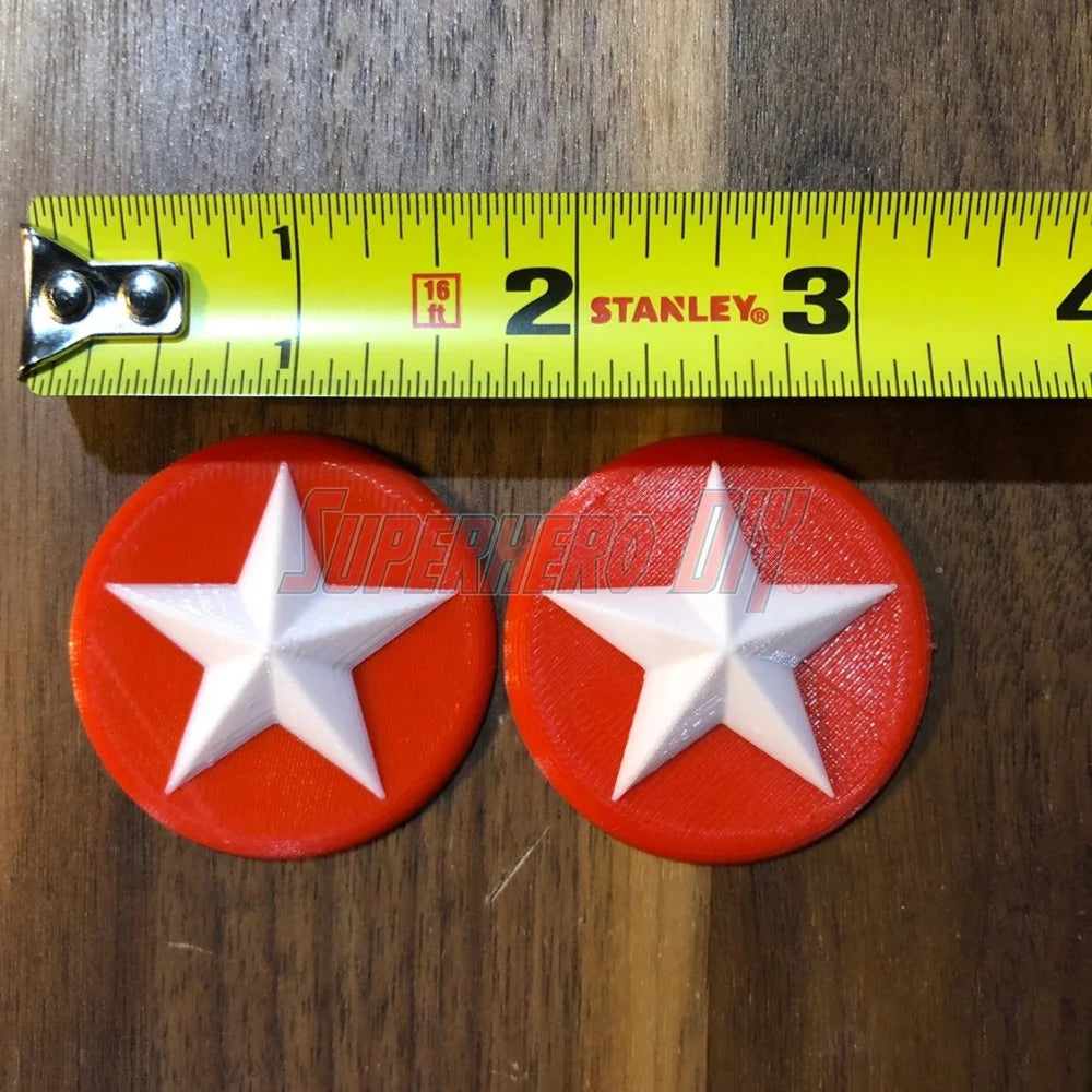 Cap TFA Shoulder Stars (set of 2) - Superhero DIY