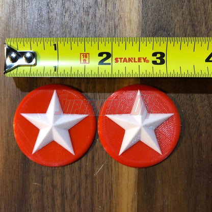 Cap TFA Shoulder Stars (set of 2) - Superhero DIY