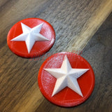 Cap TFA Shoulder Stars (set of 2) - Superhero DIY