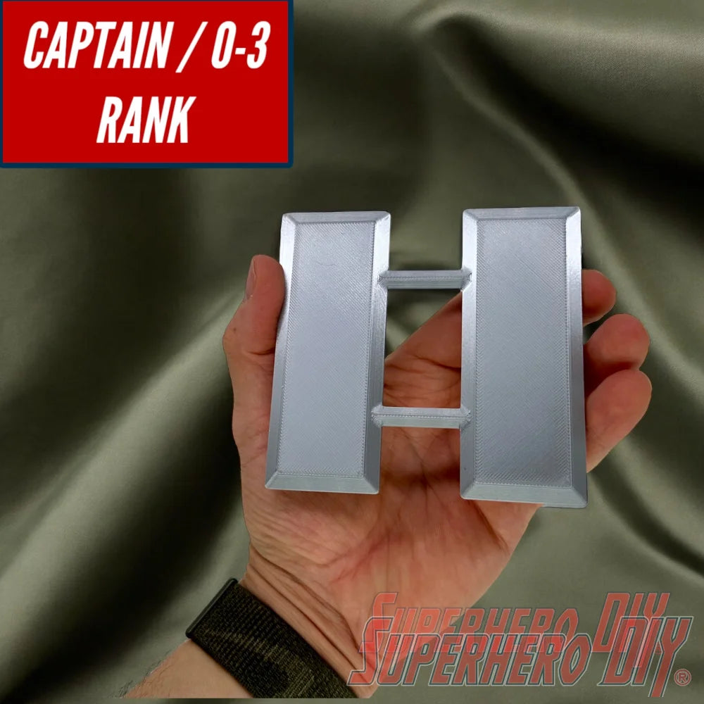 Captain Rank | Navy Lieutenant US Military Officer Rank Insignia | Authentic rank - multiple sizes! - Superhero DIY