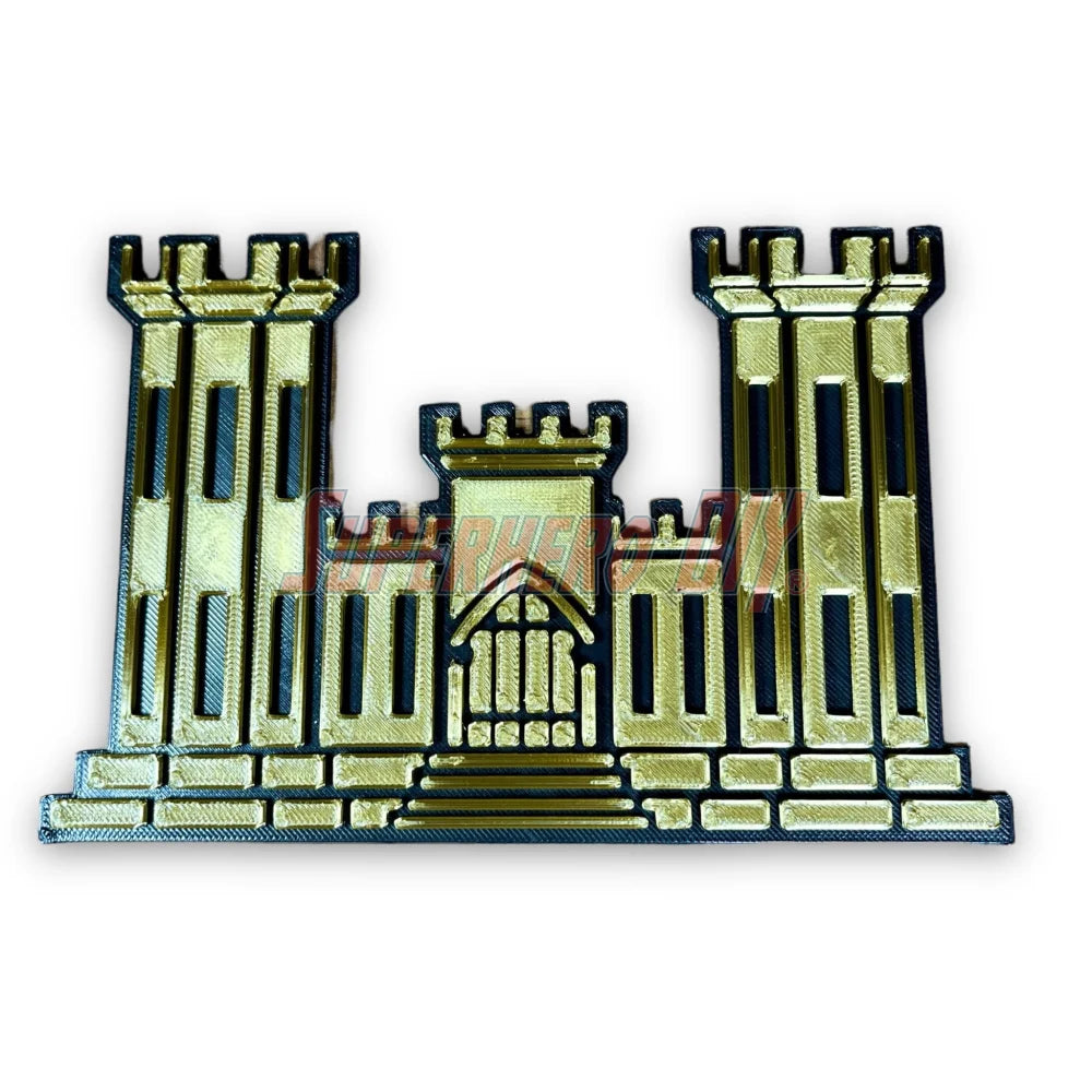 Combat Engineer Corps Castle US Army Marines Sign Badge Emblem Logo or Wall Art - Superhero DIY