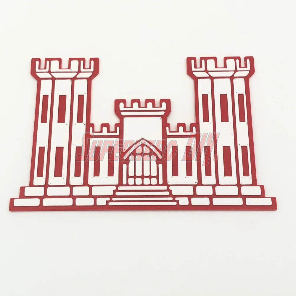 Combat Engineer Corps Castle US Army Marines Sign Badge Emblem Logo or Wall Art - Superhero DIY