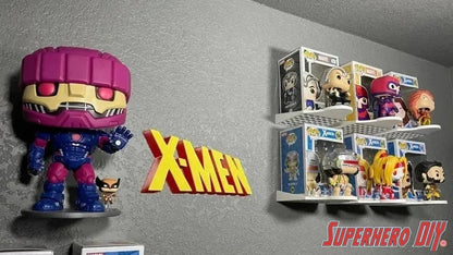 COMBO v2 FRONT Floating Shelf for Funko Pop Box and Pop! | Front-Facing Wall Display Shelf | For Soft Cases or Funko Box only | Screws included - SuperheroDIY