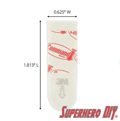 Check out the Command strip double-sided adhesive for Funko Figure Shelves | Double-sided tape for mounting figure shelves from Superhero DIY! The perfect solution for only $0.22
