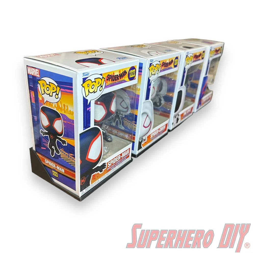 Check out the Command strip-mounted Pop Box Floating Shelves | Fits Soft Cases or Funko Pop Box only | Strips included from Superhero DIY! The perfect solution for only $4.29