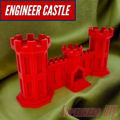 Corps Castle 3D-Printed | Combat Engineer Army Corps of Engineers Logo Castle