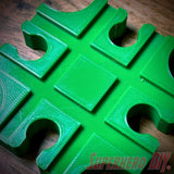 Cross Junction Track piece compatible with Brio or Thomas Wooden Train Track | 3D-printed enhancement for Wooden Train Set - Superhero DIY
